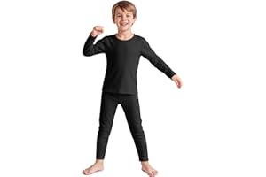 American Trends Boys Thermal Underwear Set Toddler Long Johns Set Fleece Lined Base Layer Winter Thermals Sets for Kids