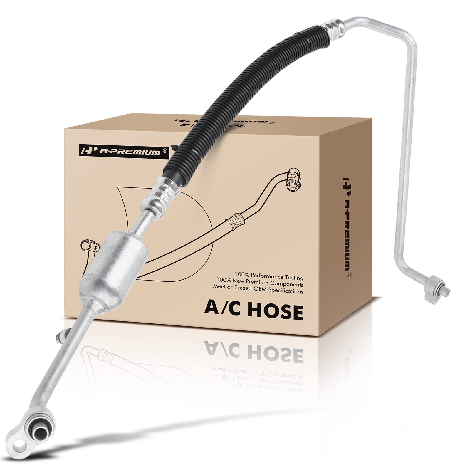 Photo 1 of A-Premium A/C Discharge Line Hose Assembly Compatible with Cadillac, Chevrolet, GMC Models - Silverado 1500, Tahoe, Sierra, Yukon XL 1500/2500, Escalade ESV EXT, Compressor to Condenser