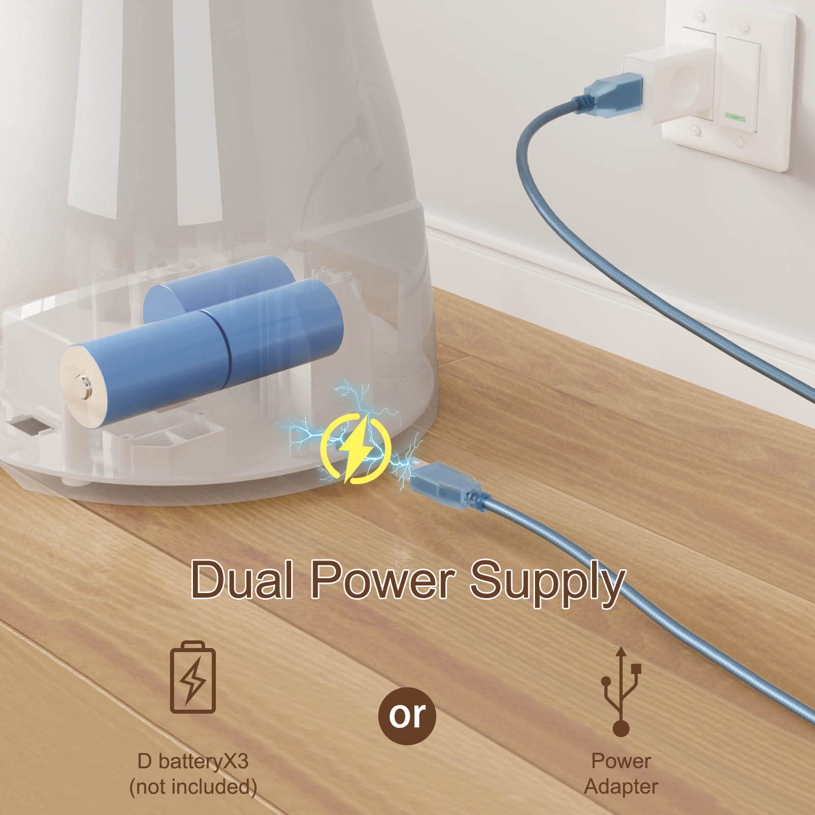 Iseebiz Automatic Cat Feeder, 101oz/3L Timed Cat Feeder for Dry Food with Anti-Clog Design, Up to 4 Meals with Portion Control, Dual Power Supply &10s Voice Recorder for Small Medium Cats Dogs - View 3