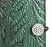 Oberon Design Genuine Leather Refillable Journal Cover with a Hardbound Blank Insert, A5 Leather Notebook Cover, 6x9 Inches, Forest, Green with a Pewter Button, Made in the USA