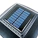 iGlow 1 Pack Black Outdoor Garden 6 x 6 Solar SMD LED Post Deck Cap Square Fence Light Landscape PVC Vinyl Wood Bronze