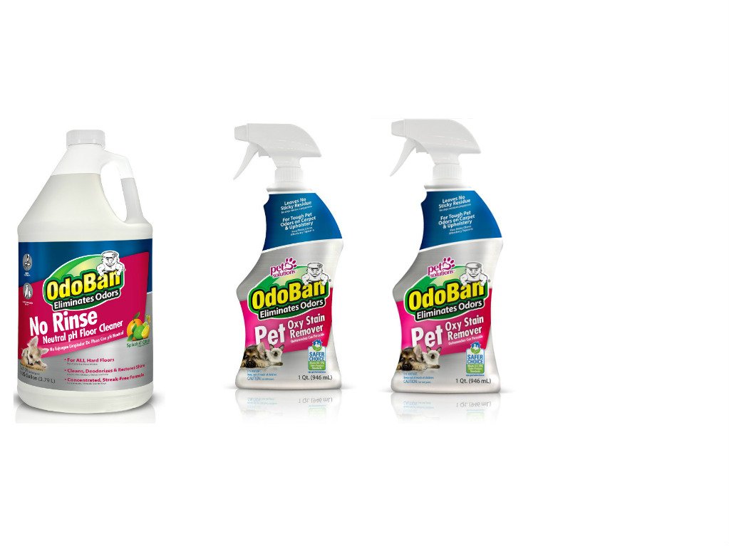 Odoban Pet Solutions 32oz Spray Bottle 2 Pack And 1 Gal Neutral Ph Floor Cleaner Concentrate