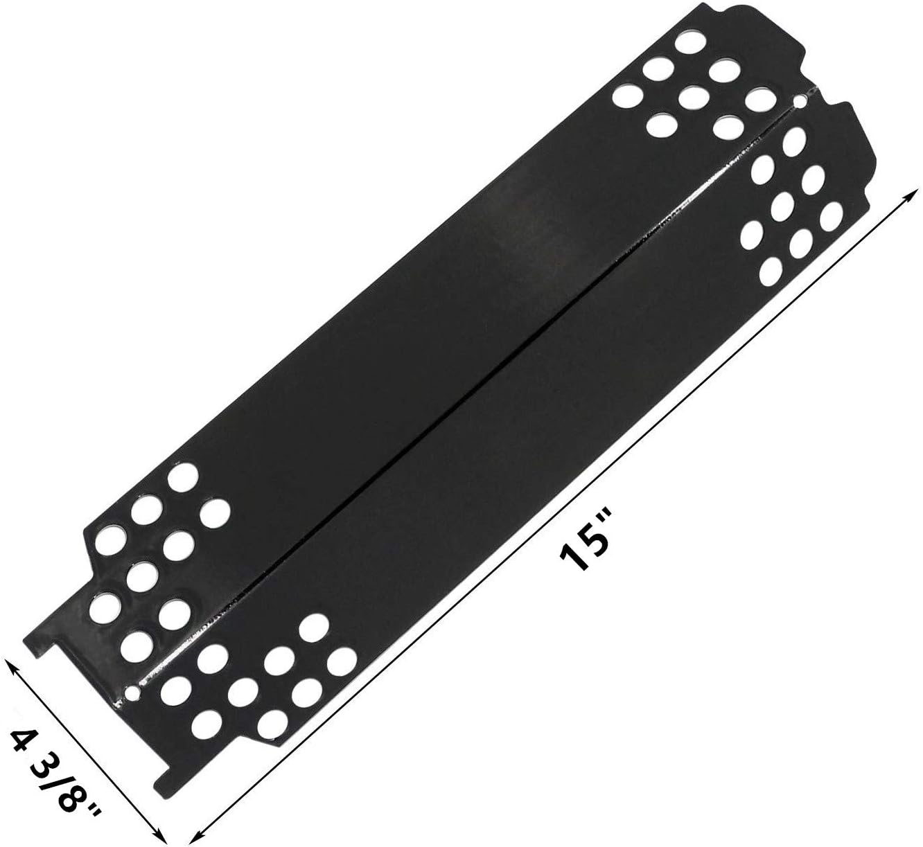 4 Pack Porcelain Steel Heat Tent Shield for CharBroil 467300115