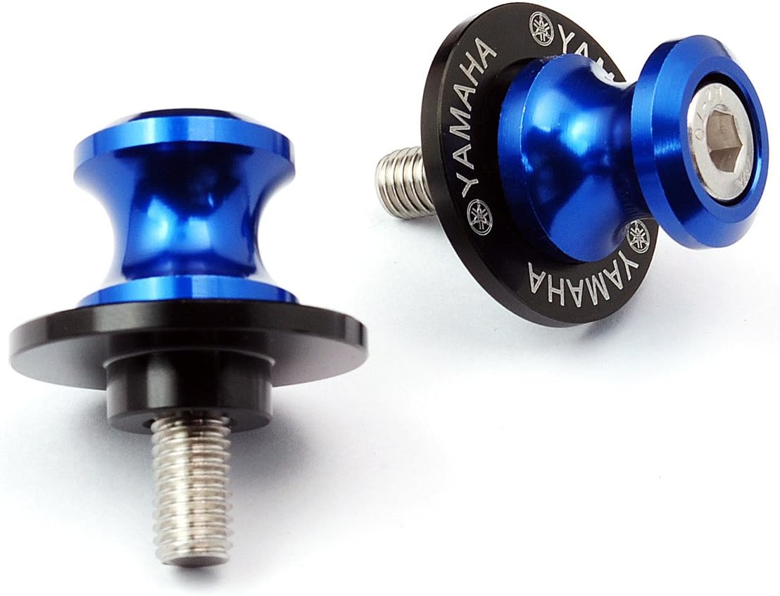 6mm Swingarm Sliders Spools Fit For Yamaha YZF R1 R6 R6S FZ6 FZ8 XJR 1300 Blue