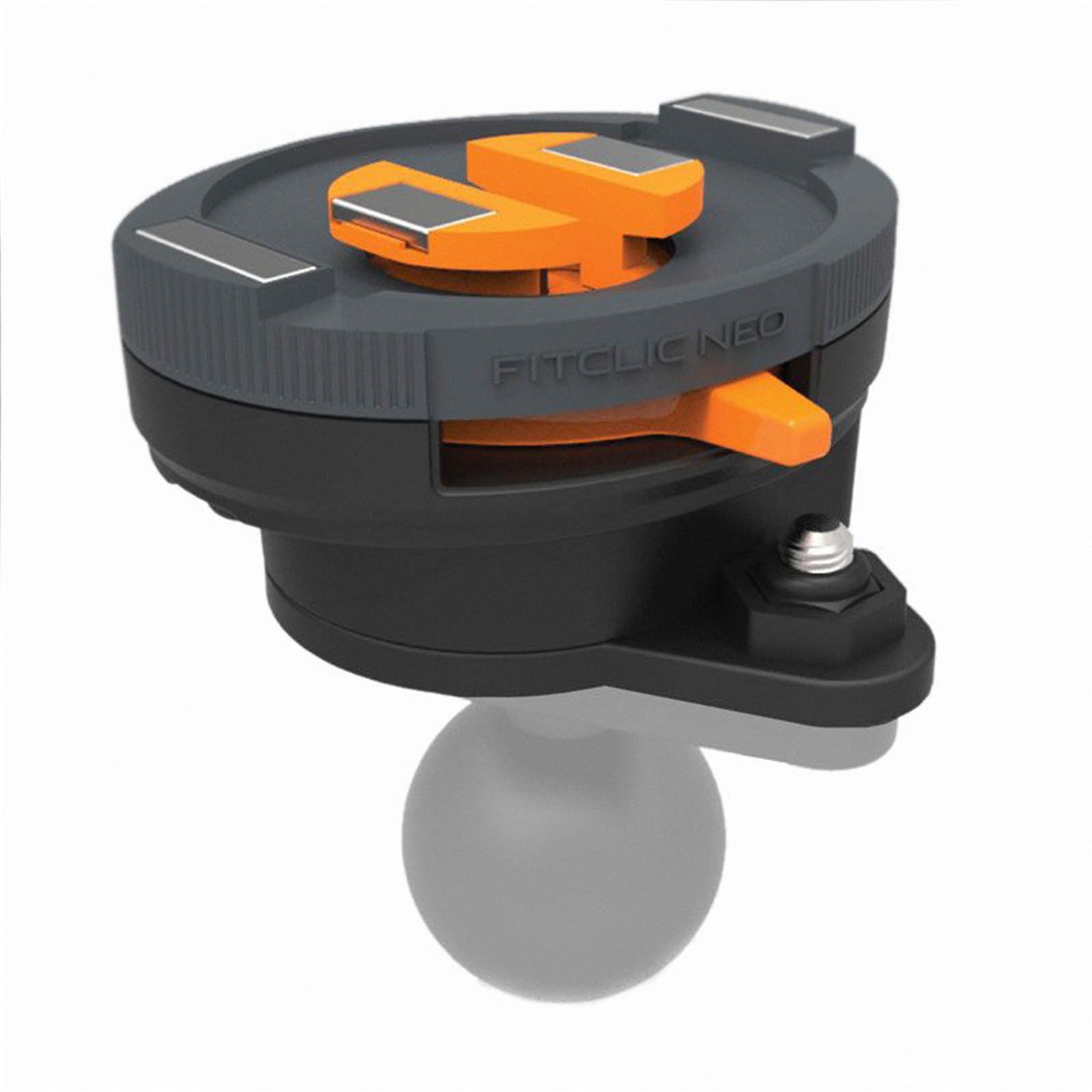 Tigra Sport FitClic Neo RAM Motorcycle Handlebar Mount for Smartphones - Black