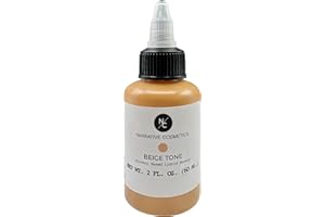 Narrative Cosmetics Flesh Tone Alcohol Airbrush Paints - 2 fl oz, Skin Safe, Quick Dry, Waterproof, Sweatproof, Transferproof Liquid Makeup for Tattoo Cover-Up, Bodypainting, FX Makeup - Beige Tone