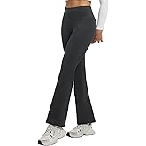 baleaf Womens 25" Petite Fleece Lined Leggings High Waisted Warm Thermal Winter with Pockets Snow Pants