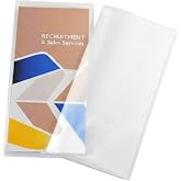 Clear Plastic Folder with 2 Pockets, 20 Folders | Each Pocket 9" x 4.5", Perfect for Brochures