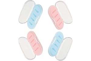 4pcs Wezxrauo Stylus Tip Organizer Box - Transparent and Colored Pen Nib Storage Case for Tablet Accessories, Replacement Tip