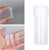 Rowwait 25Pcs 5ml Plastic Sample Bottles Clear Storage Vials Screw Cap Lab view 3