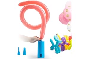 Birodeko electric Air pump - Portable Inflator, air Blower for All Party balloons, Great for Long Animal Twisty Curly balloon, Foil balloons (Sky Blue)