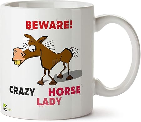 crazy horse lady mug