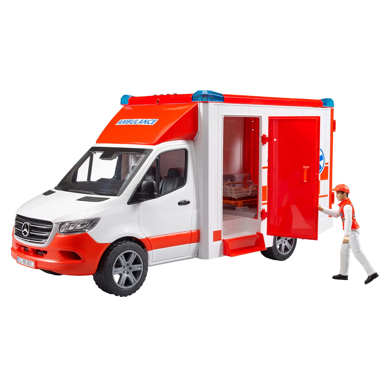 Bruder Mercedes Benz Sprinter Fire Service Rescue Vehicle With Light And Sound