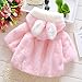 Baby Girl Fur Winter Warm Coat Cloak Jacket Thick Warm Clothes 18-24Months Pink