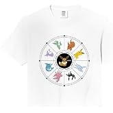 Pok&eacute;mon Eevee Evolution Wheel Comfort Colors Crop Top