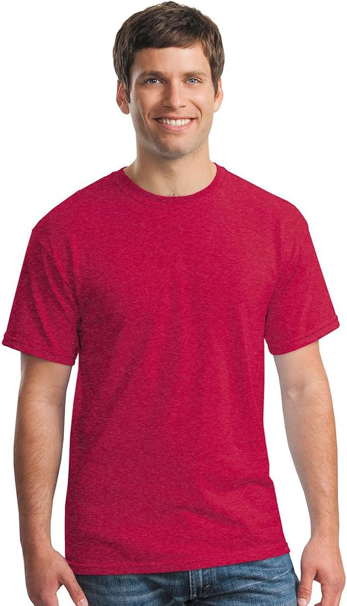 gildan heather red