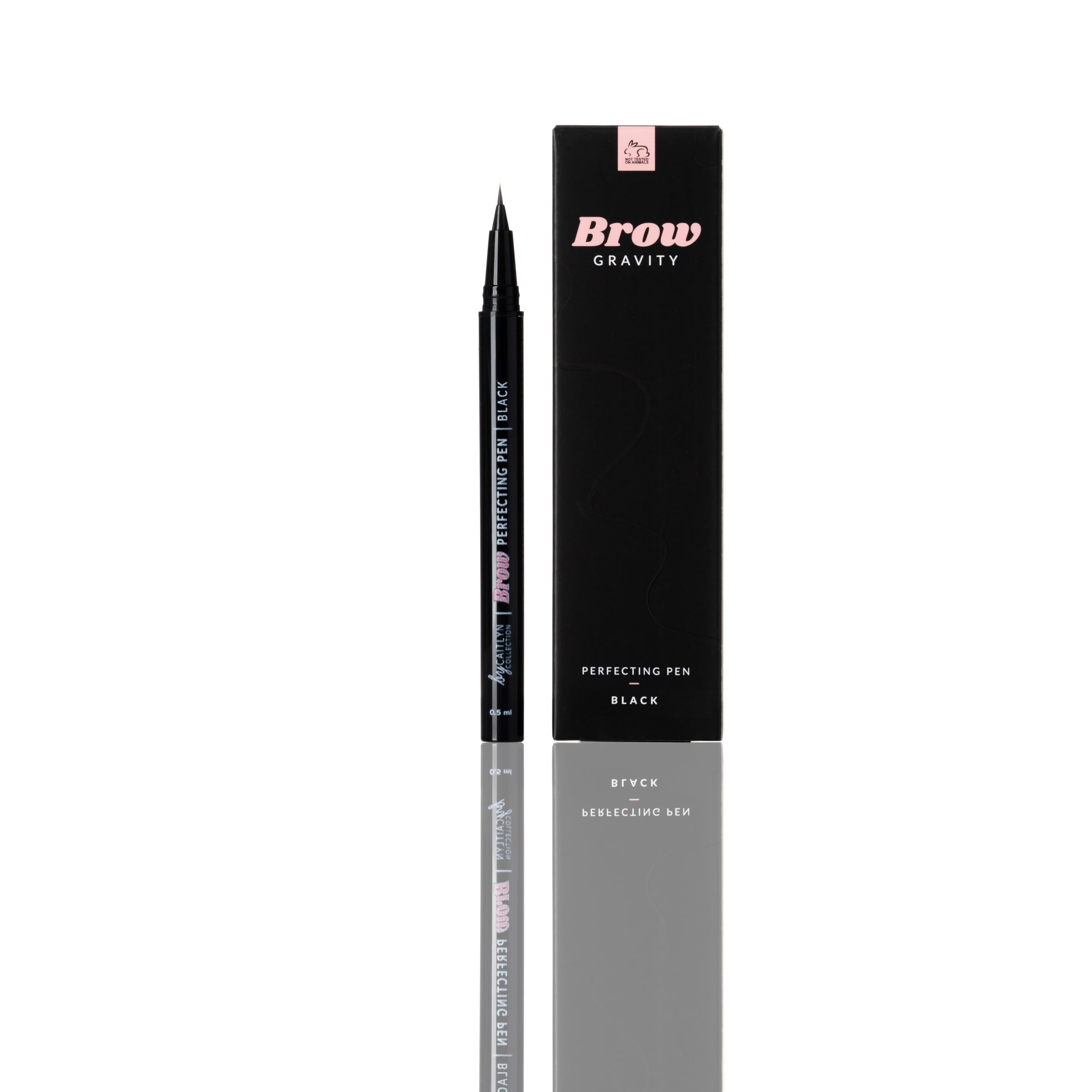 By Caitlyn Collection Brow Gravity Perfecting Pen (Black) - Ultra-Fine Tip & Highly Pigmented Formula. Effortlessly Create Defined Hair Strokes. Available in 7 Shades.