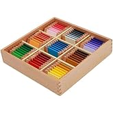 Adena Montessori Color Tablets(3rd Box) - Montessori Color Box Materials | Hands-on visual discrimination &amp; color grading. Montessori sensorial tool.
