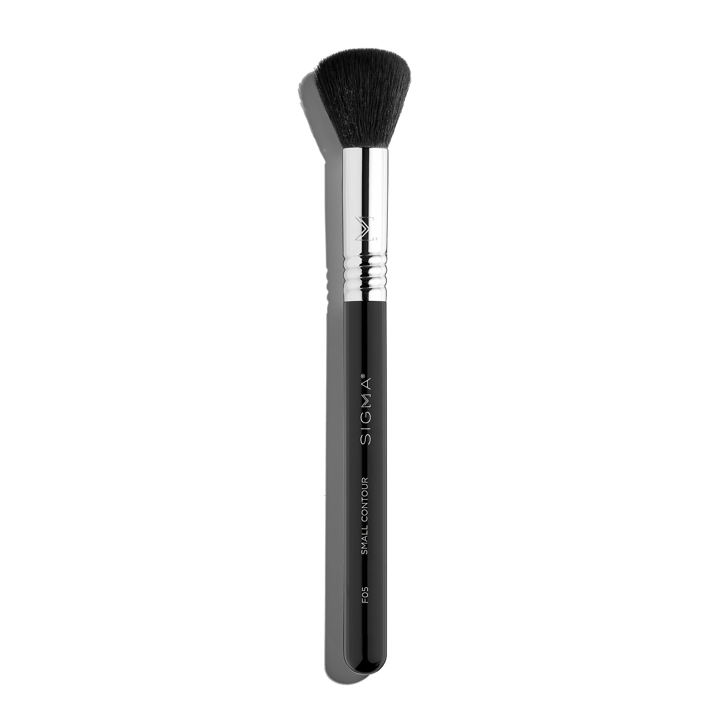 Sigma F05 Small Contour Brush - Blending, Contouring, Buffing and Highlighting Cheekbones & Jawline - Vegan, Hypoallergenic, Synthetic Makeup Brush