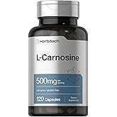 Horbäach L-Carnosine 500mg | 120 Capsule Supplement | Non-GMO & Gluten Free Powder Pills