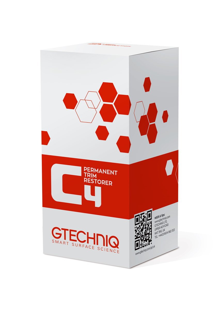 Gtechniq C4 Permanent Trim Restorer for Car and Vehicle Trim, Revitalises Tired, Faded, Discoloured Plastic and Rubber, Easy to Apply - 15ml (Sufficient for 1 Small-Medium Car)