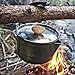 überleben Kessel Bushcraft Pot with Canvas Bag | Wood Handle | Mil-Spec 550 Paracord Wrapped Kettle Handle | 304 Stainless Steel | Camping Hiking Backpacking Survivalthumb 1