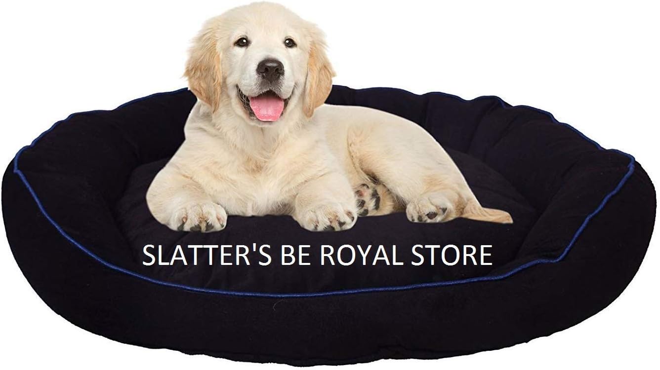 slatters be royal store Reversible Dual Ultra Soft Velvet Sky Blue Black Color Luxury Sofa Bed PET Bed | Dog Bed | CAT Bed | Puppies Puppy Bed | Rabbit Bed