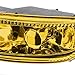 Auto Dynasty Compatible with Corolla Pair of Bumper Driving Fog Lights (Amber Lens)