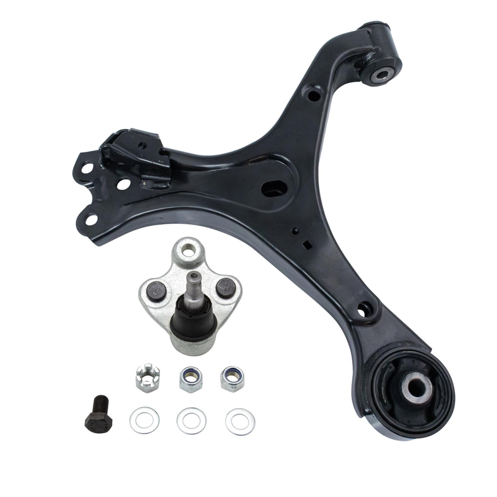 TRQ Front Right Lower Control Arm with Ball Joint Set Passenger Side Compatible with 2012 Honda Civic