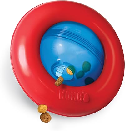 KONG Gyro Interactive Dog Toy Treat Dispenser Small Dogs Slow Feeder