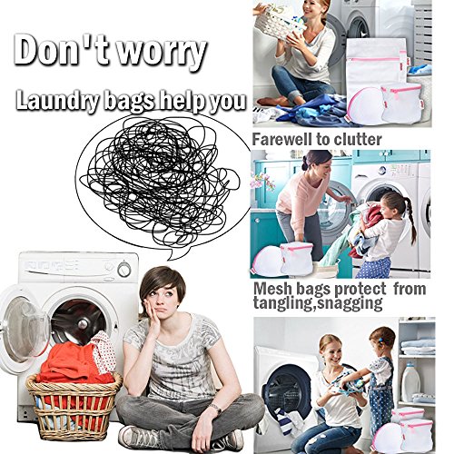 Mesh Laundry Bag,Iclean Laundry Wash Bag Best Zipper Premium Quality Wash Bag Bra Washer