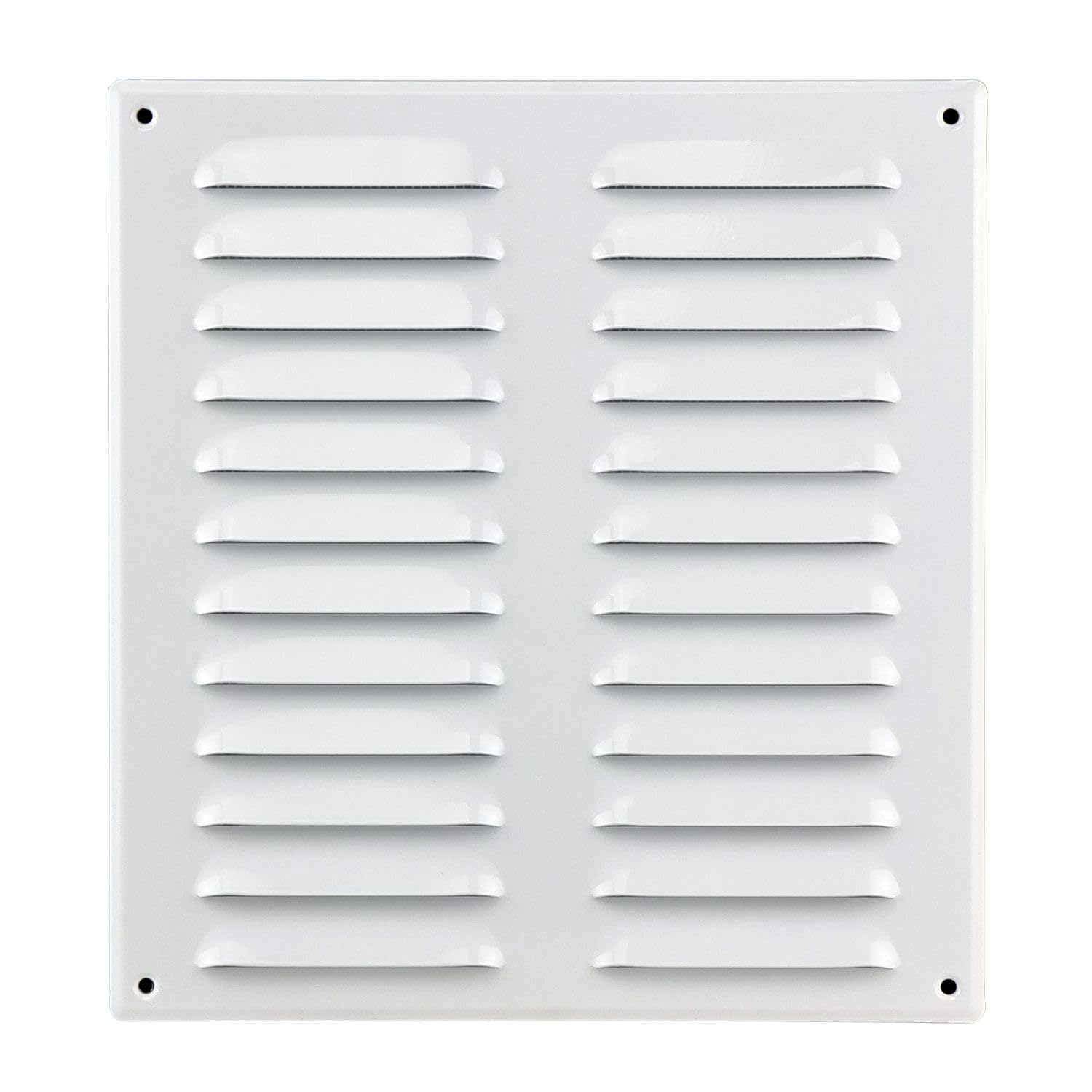 Steinberg14 White 260x280mm Metal Air Vent Cover with Insect Mesh - 10x11 inch Ventilation Grille - Rectangular Air Vents for Outdoor and Indoor - Air Vent Register for Walls and Ceilings