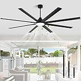 RIENAZA 84 Inch Industrial Ceiling Fans with