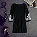 Lovaru Women's V Neck Floral Printed Cuff Detail Bodycon Short Dress