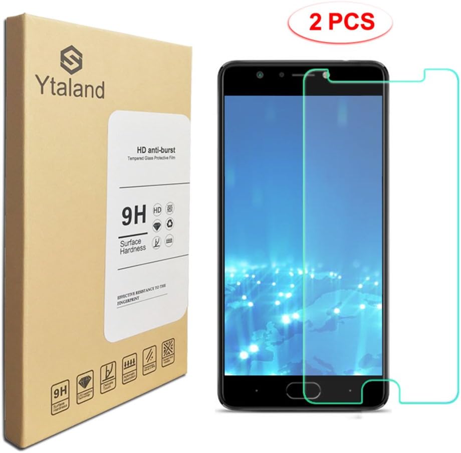 [2 Pack] Ytaland for BLU Life One X3 Screen Protector, Tempered Glass Anti-Fingerprints Thin 9H Screen Hardness Screen Protector for BLU Life One X3