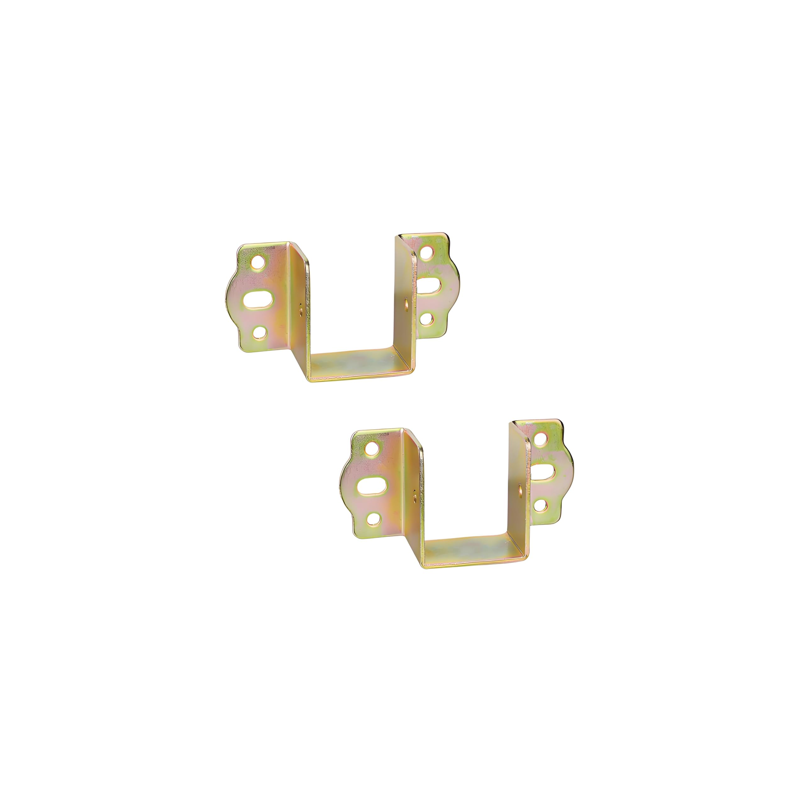 LIKERAINY Centre Support Bed Hinge Rail Brackets Timber Joist Hanger Width 40 mm Suspension Connecting Fittings Hooks Fastener for Bed Frame Metal 2 pcs