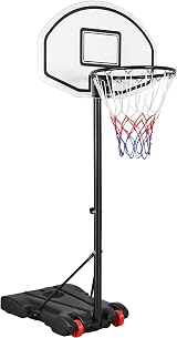 Yaheetech Free Standing Basketball Hoop Stand 1.59-2.14m Height Adjustable view 1