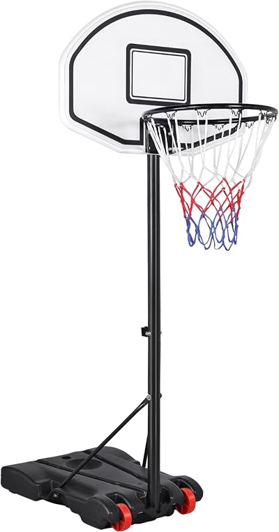 Yaheetech Free Standing Basketball Hoop Stand 1.59-2.14m Height Adjustable