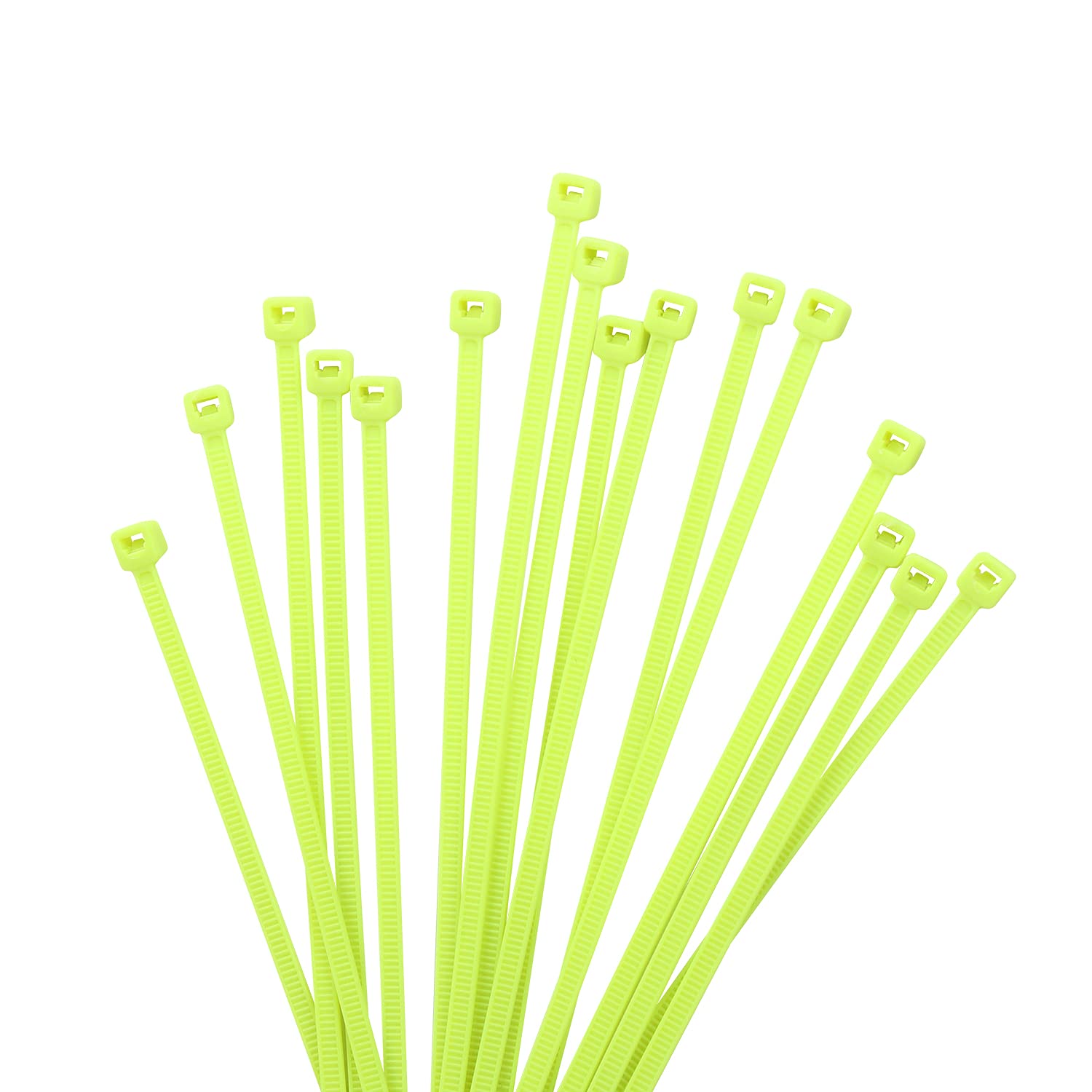 XINGO 1000 PCS Apple Green Cable Ties, 100mm x 2.5mm, 18lb Strength, Small Tie Wraps Self-Locking Nylon Zip Ties for Indoor and Outdoor Use — image 1