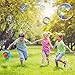 Fansteck Bubble Machine, Durable and Portable Automatic 800+ Bubble Machine for Kids, with 3 Bottles of Bubble Solution and 2 Extra Manual Bubble Wands, Easy to Use for Christmas, Parties, Wedding
