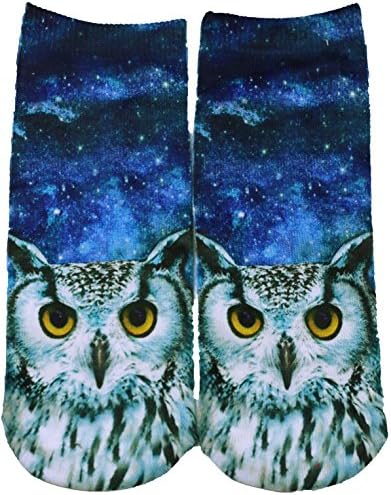 55 Supp. Colorful 3D Cartoon Printed Fashion Funny Illustration Short Tube Socks