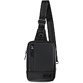 KIWIFOTOS Travel Phone Pouch for Crossbody Sling Bag for iPhone 17 16 15 14 Pro Max iPad mini 6 5 4 Nintendo Switch 2 Water Resistant Smartphone Zipper Chest Bag Adjustable Strap