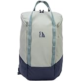 INUK Travel Laptop Backpack, 25L Recycled Waterproof Light Daypack | Dual laptop pockets, soft light foam straps, recycled wear-resistant fabric, water repellent coating, Sage Leaf