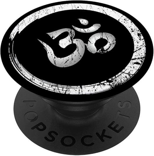 Amazon Com Ohm Om Aum Yoga Meditation Spiritual Namaste Gift Popsockets Popgrip Swappable Grip For Phones Tablets