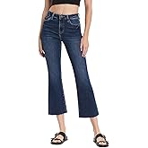 Lovervet by VERVET Women's High-Rise Cropped Flare Jeans