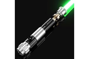 PKSTVB Upgrade App Control OBW Dueling Lightsaber, Smooth Swing 16 Sound Effects 3 Light Effects, 16 Colors and Infinite Change Metal Light Saber for Adults (RGB-OBW)