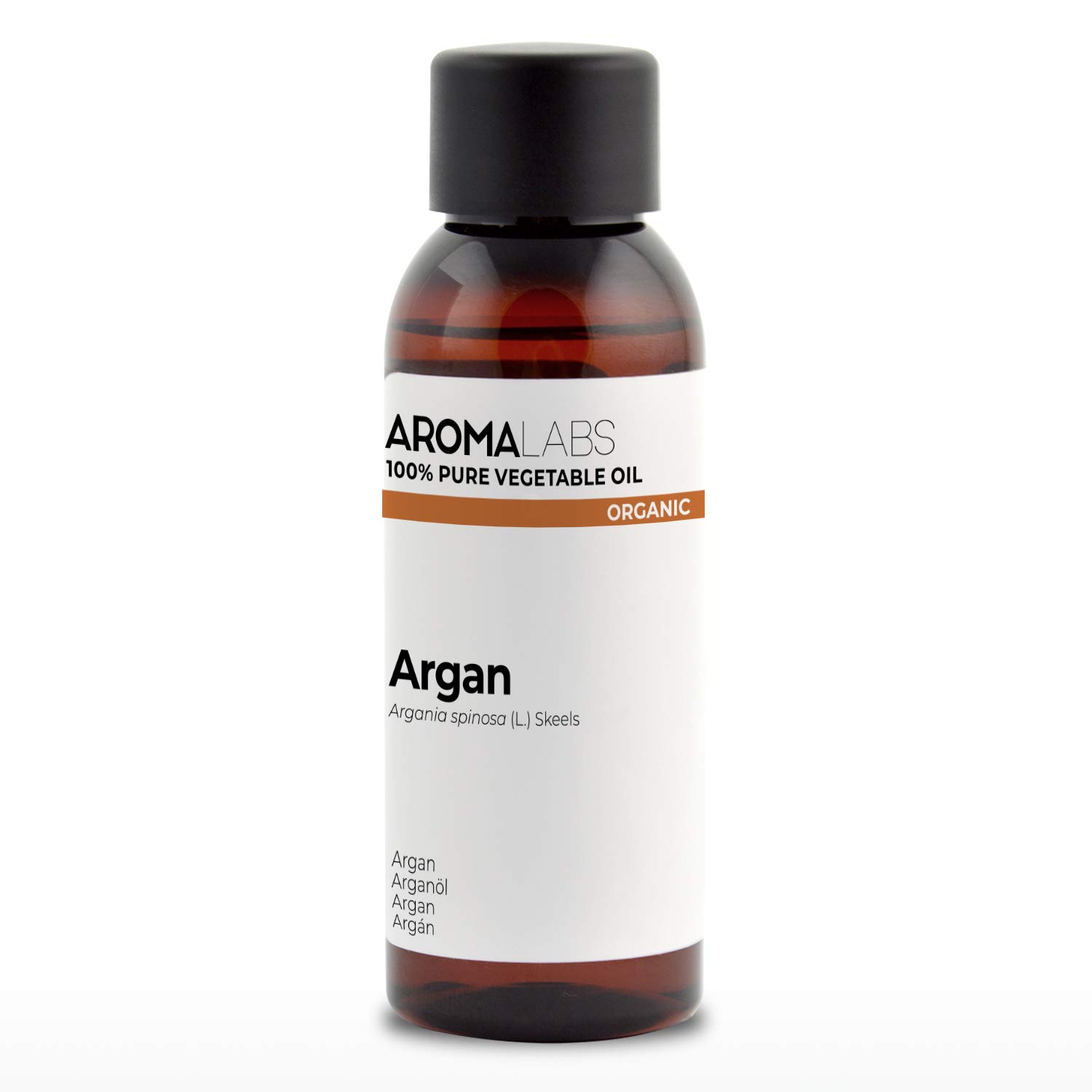 ORGANIC - ARGAN Oil - 50mL - 100% Pure, Natural, Cold Pressed and Cosmos Certified - AROMA LABS (French Brand)