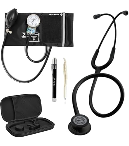 Kit Estetoscópio Classic III Azul Marinho Cetim com Inox 5912C +