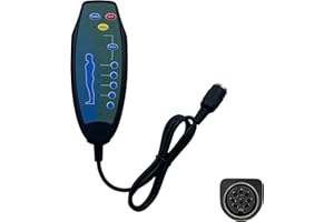 Uetmulik 8 Pin Female Plug Massage Remote Hand Control Controller Replacement for Massage Recliner Sofa Chair