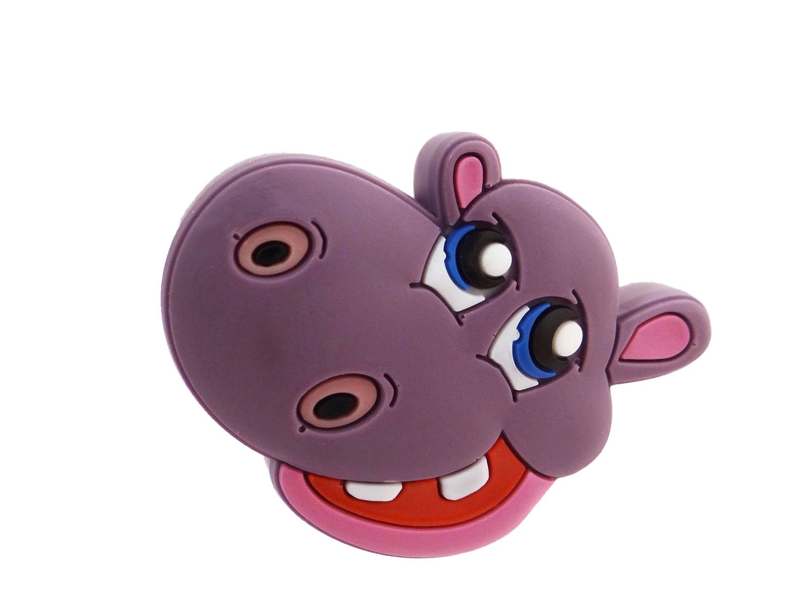 2 x Mprofi Children's Furniture Handle Furniture Handle Rubber Grip – Hippopotamus